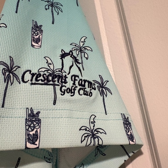 Callaway Men’s Mojito Ombré Print Golf Polo with Crescent Farms Golf Club Logo - Picture 2 of 4